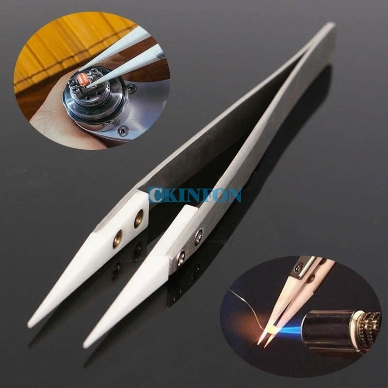 DHL 200PCS Ceramic Tipped Stainless Steel Tweezers Fine Pointed Tip Heat Resistant
DHL 200PCS Ceramic Tipped Stainless Steel Tweezers Fine Pointed Tip Heat Resistant