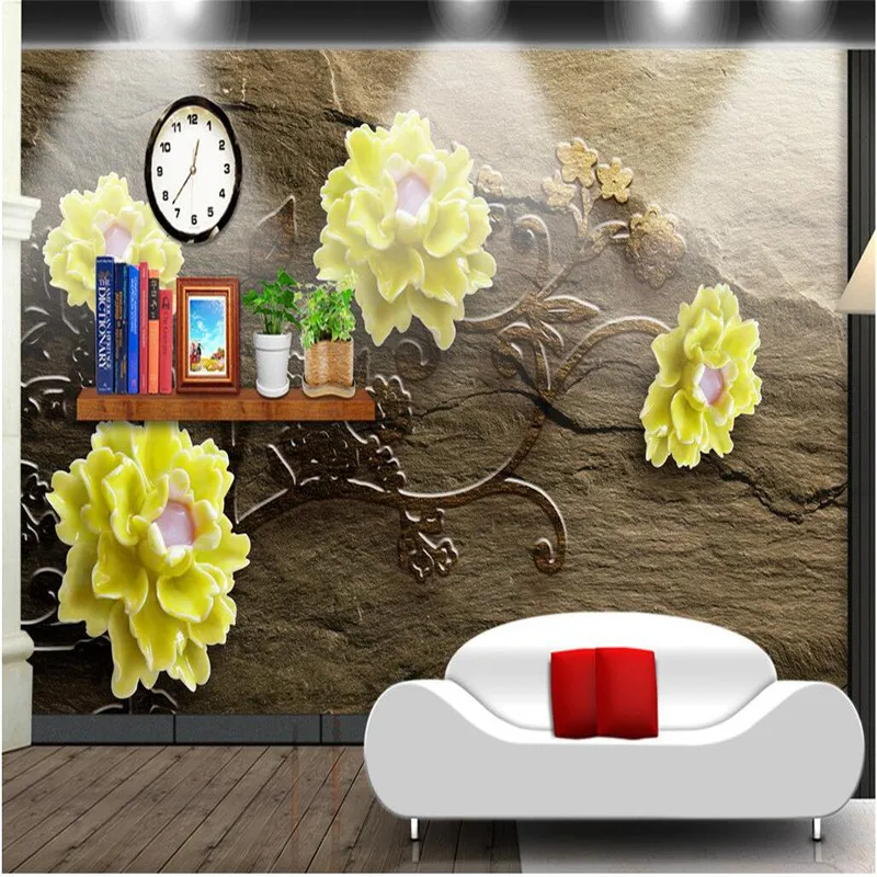 beibehang 3d Photo Background photography yellow flower embossed brown room bedroom paper mural murals-3d papel de parede
beibehang 3d Photo Background photography yellow flower embossed brown room bedroom paper mural murals-3d papel de parede