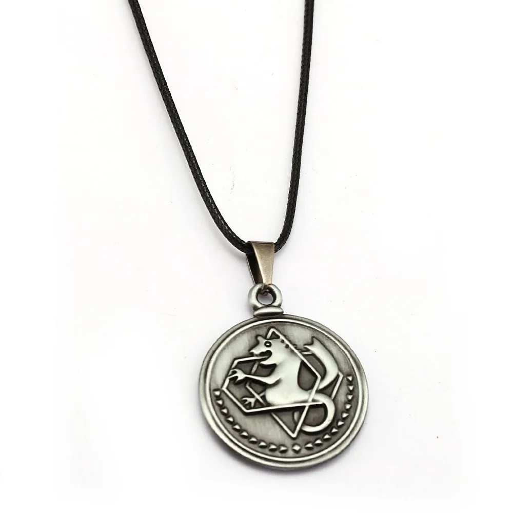Ожерелье Эдварда Элрика из Fullmetal Alchemist - подарок для мальчиков, винтажное ожерелье для женщин, японские аниме, модные украшения.