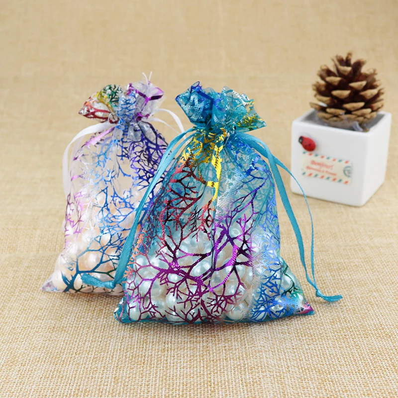 7*9cm Colorful coral gilding gift return bag transparent brethable organza bag ribbon tied ribbon packaging bag 100 pieces
7*9cm Colorful coral gilding gift return bag transparent brethable organza bag ribbon tied ribbon packaging bag 100 pieces