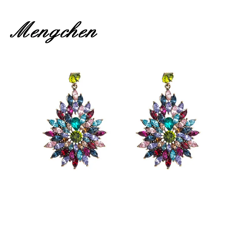 New Design Bohemian Resin Crystal Flowers Drop Dangle Earrings for Women Jewelry Statement Earrings
New Design Bohemian Resin Crystal Flowers Drop Dangle Earrings for Women Jewelry Statement Earrings