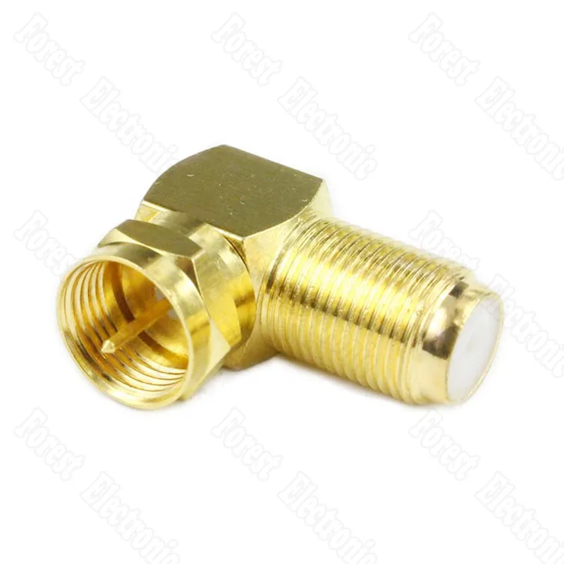 F Head Male To Female Connector Imperial Cable TV Connector Right Angle Elbow Gold-plated Copper
F Head Male To Female Connector Imperial Cable TV Connector Right Angle Elbow Gold-plated Copper
