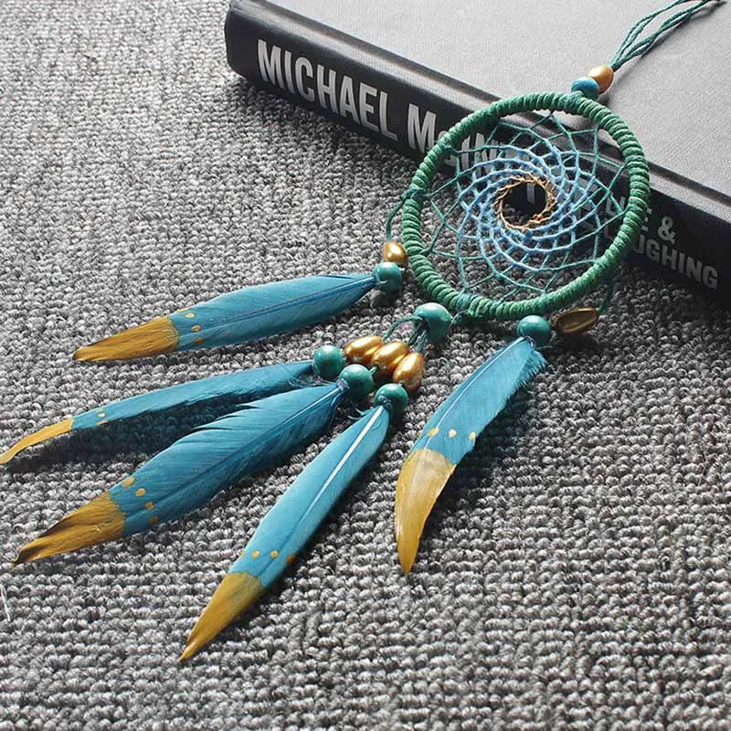 Dream Cather Original car hang decoration handmade small blue dream catcher car hang hanging decoration indoor women gift
Dream Cather Original car hang decoration handmade small blue dream catcher car hang hanging decoration indoor women gift