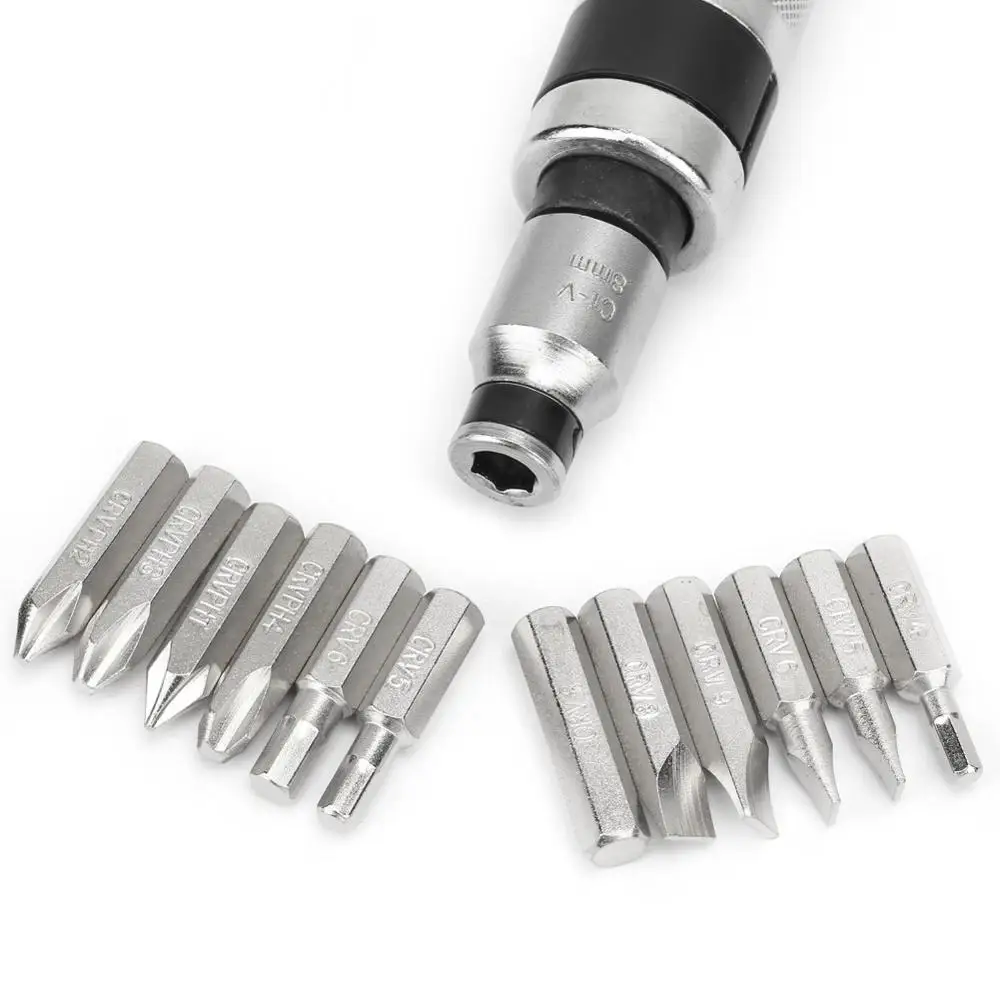 Popular 13Pcs/Set Impact Driver Screwdriver Bit For Car Repair Tools Remove Nut Rust Screw With Non-Slip Handle Portable
Popular 13Pcs/Set Impact Driver Screwdriver Bit For Car Repair Tools Remove Nut Rust Screw With Non-Slip Handle Portable