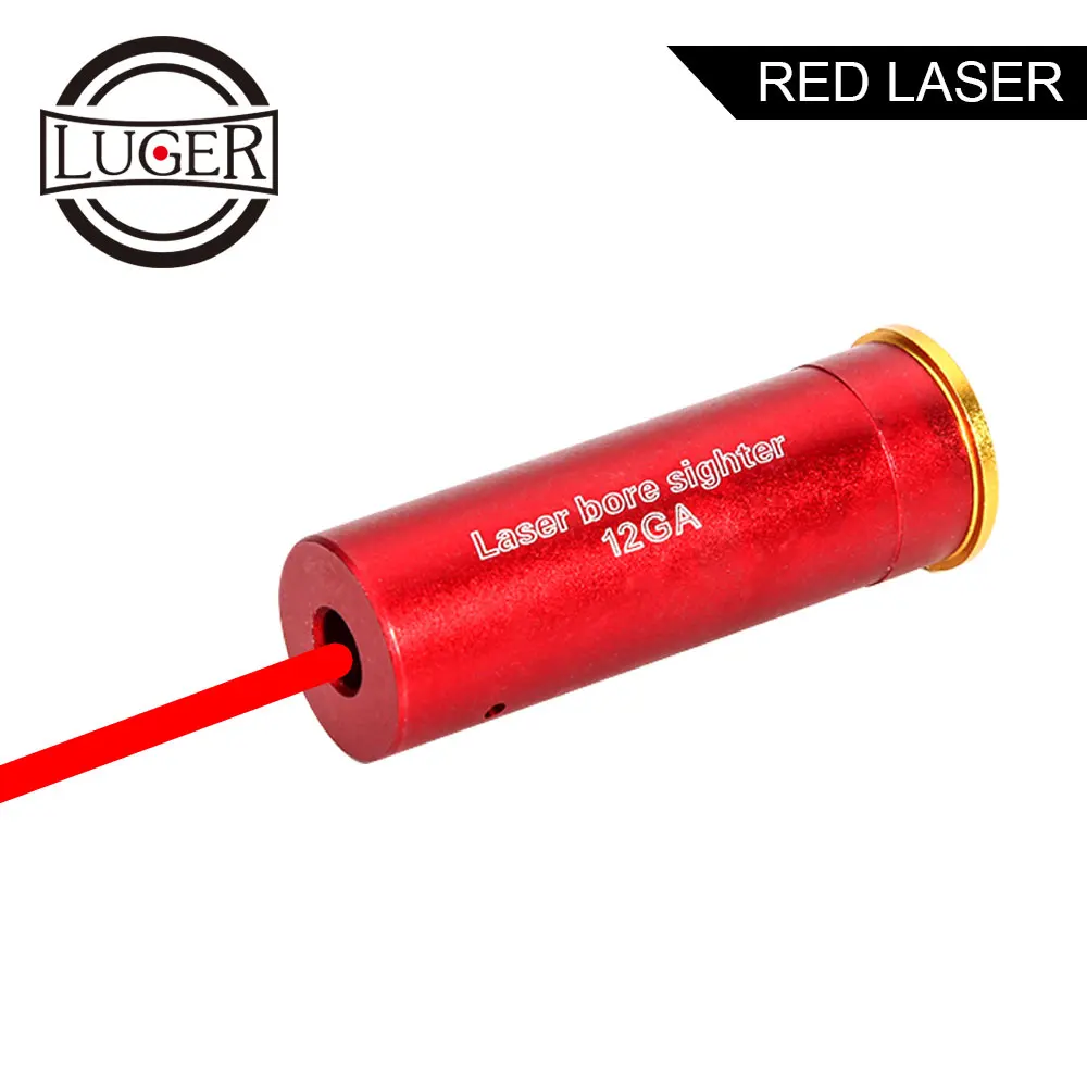 LUGER 12GA картридж с лазерным отверстием Sighter Тактический 12 Калибр красный точечный