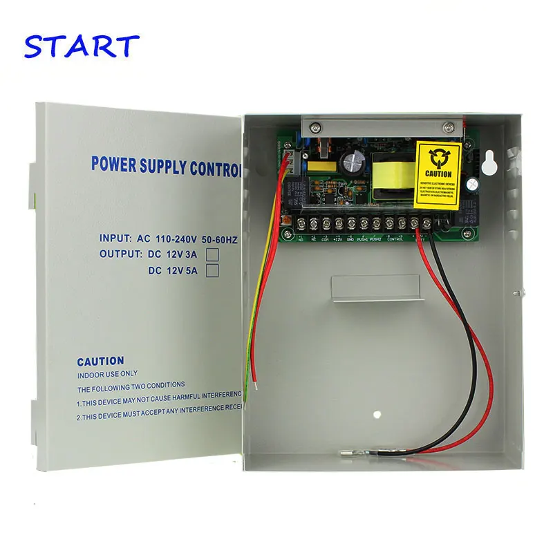 DC12V5A back up battery function Switch Power Supply AC110~260V Access Control Power Supply with metal box Power Supply unit
DC12V5A back up battery function Switch Power Supply AC110~260V Access Control Power Supply with metal box Power Supply unit
