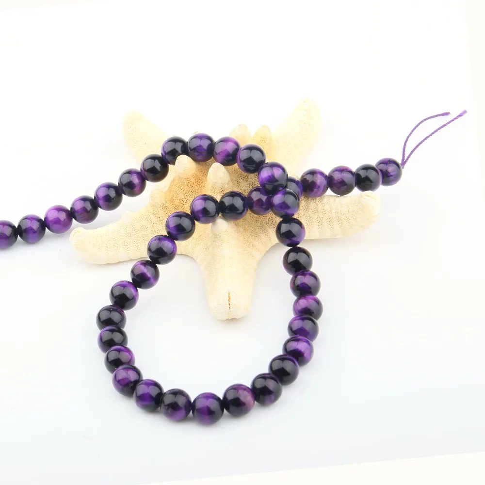Natural Stone Beads Purple Tiger Eye Stone 6/8/10/12mm Fashion Jewelry Loose Beads for Jewelry Making Necklace DIY Bracelet
Natural Stone Beads Purple Tiger Eye Stone 6/8/10/12mm Fashion Jewelry Loose Beads for Jewelry Making Necklace DIY Bracelet