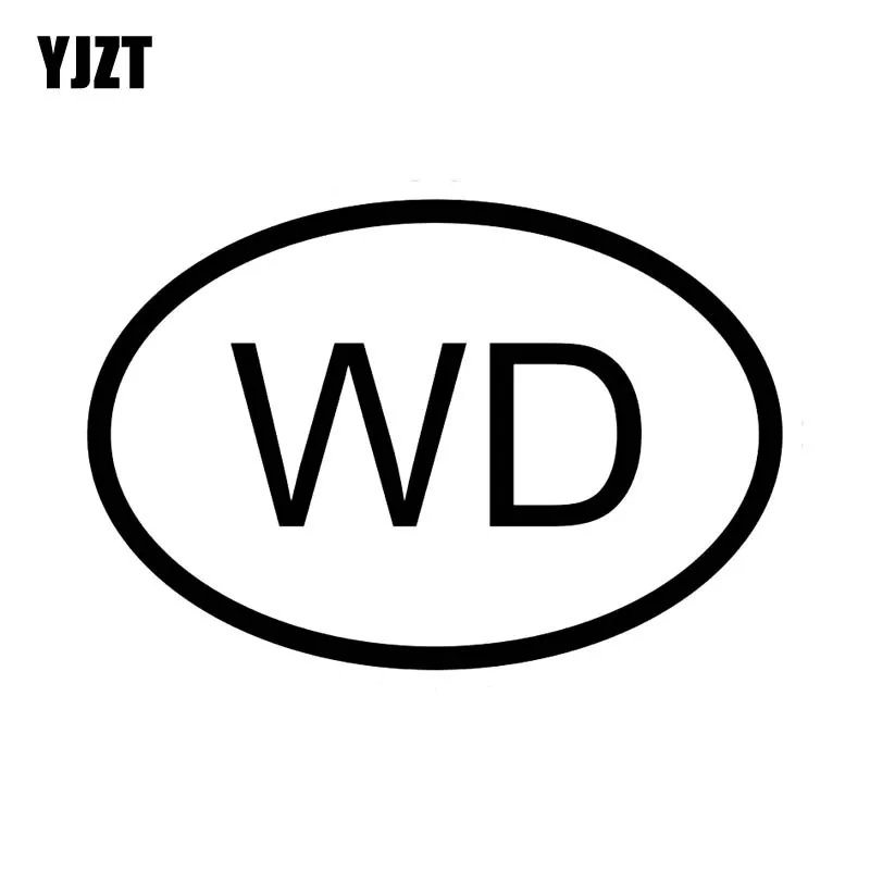 YJZT 13.5CM*9.1CM VINYL DECAL CAR STICKER WD DOMINICA COUNTRY CODE OVAL Black Silver C10-01378
YJZT 13.5CM*9.1CM VINYL DECAL CAR STICKER WD DOMINICA COUNTRY CODE OVAL Black Silver C10-01378