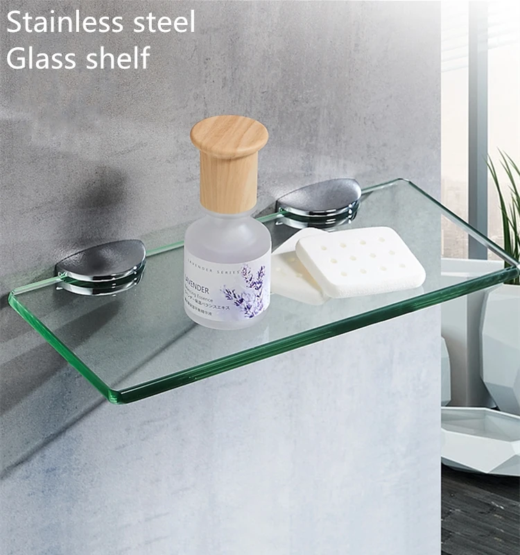 Bath Tempered Glass Shelf Basin Storage Rack 1/2 Tier Bathroom Hardware Accessorioes Set Wall mounted Stainless Steel Chrome
Bath Tempered Glass Shelf Basin Storage Rack 1/2 Tier Bathroom Hardware Accessorioes Set Wall mounted Stainless Steel Chrome