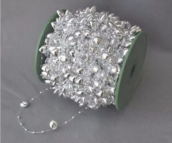 1 Spool 60 Meters Gold/Silver Heart Beads Garland Hair Stying Wedding Decoration Craft DIY
1 Spool 60 Meters Gold/Silver Heart Beads Garland Hair Stying Wedding Decoration Craft DIY