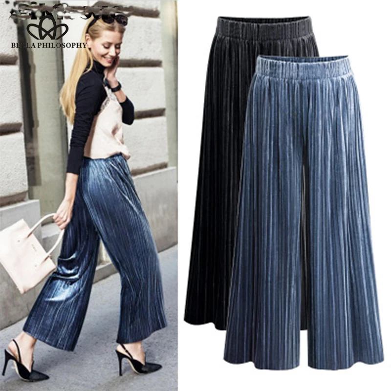 Bella Philosophy Velvet Wide Leg Women Pants High Waist elastic drawstring Big Size Loose Trousers Famale Autumn Winter Clothing
Bella Philosophy Velvet Wide Leg Women Pants High Waist elastic drawstring Big Size Loose Trousers Famale Autumn Winter Clothing