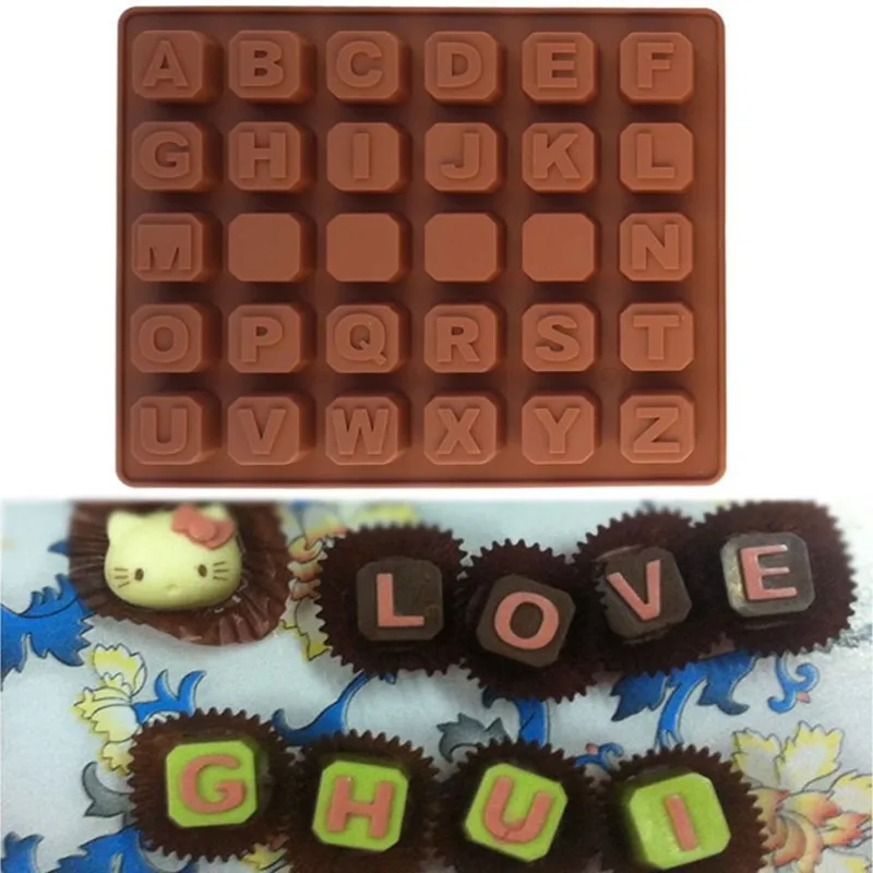 Alphabet Letter Silicone Mold Ice Cube Candy Gummy Fondant Pastry Mould Jelly Pudding Molds Birthday Party cake decorating tools
Alphabet Letter Silicone Mold Ice Cube Candy Gummy Fondant Pastry Mould Jelly Pudding Molds Birthday Party cake decorating tools