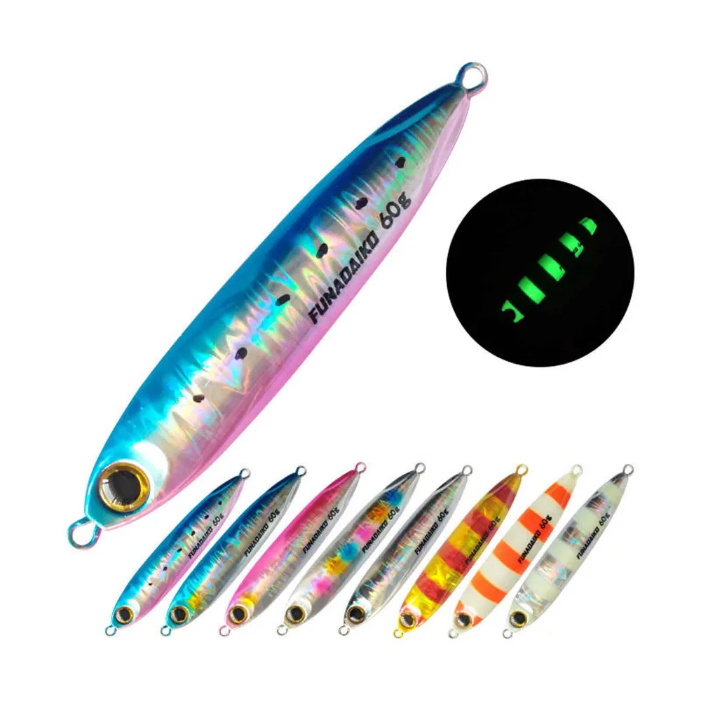 5PCS Deep sea Jigging Glow zebra Fishing Ocean Boat Rock Beach Slow Jig Jigbait Spoon Lure baits 10g 15g 20g
5PCS Deep sea Jigging Glow zebra Fishing Ocean Boat Rock Beach Slow Jig Jigbait Spoon Lure baits 10g 15g 20g