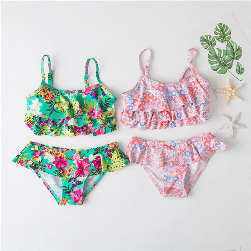 New Summer European and American Style Flowers Bikini Children's Swimwear Girls Split Bikini Kids Cake Layer Swimsuit
New Summer European and American Style Flowers Bikini Children's Swimwear Girls Split Bikini Kids Cake Layer Swimsuit