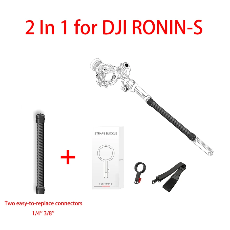 2 IN 1 Handheld Gimbal Extension Stick Rod pole+ Hang Straps Buckles for Dji Ronin S
2 IN 1 Handheld Gimbal Extension Stick Rod pole+ Hang Straps Buckles for Dji Ronin S