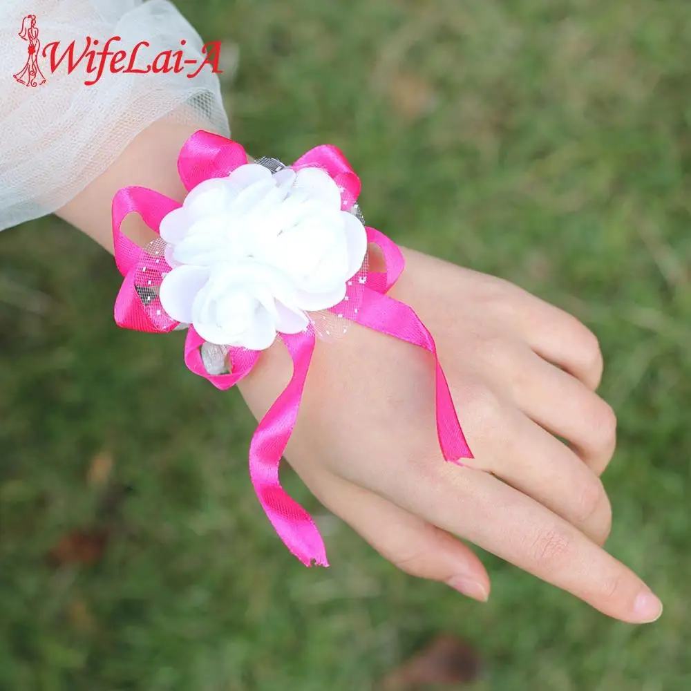 10piece/lot PE Flowers Corsage Wedding Wrist Rose Ribbon Wrist Flowers On The Hand With Yarn Bridesmaid Colorful Colors SW003
10piece/lot PE Flowers Corsage Wedding Wrist Rose Ribbon Wrist Flowers On The Hand With Yarn Bridesmaid Colorful Colors SW003