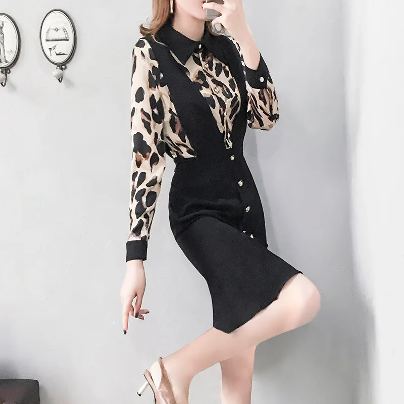 Spring Dress For Women Leopard Vestidos De Fiesta De Noche Office Lady Korean Womens Dresses New Arrival 2019 Vestido De Festa
Spring Dress For Women Leopard Vestidos De Fiesta De Noche Office Lady Korean Womens Dresses New Arrival 2019 Vestido De Festa