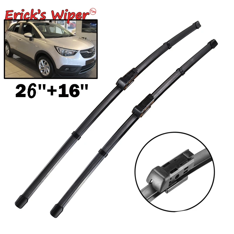 Erick's Wiper LHD Front Wiper Blades For Opel Crossland X 2016 - 2019 Windshield Windscreen Front Window 26"+16"
Erick's Wiper LHD Front Wiper Blades For Opel Crossland X 2016 - 2019 Windshield Windscreen Front Window 26"+16"
