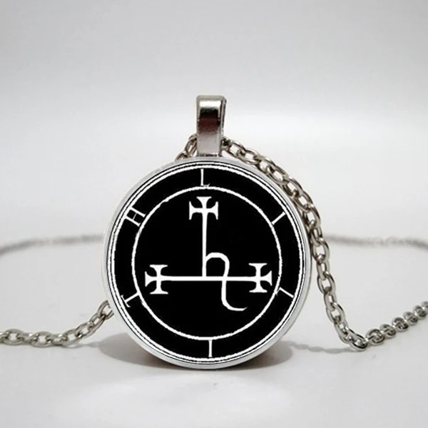 Ожерелье с подвеской Lilith Sigil стеклянное ожерелье фото 3 цвета|Ожерелья подвеской|