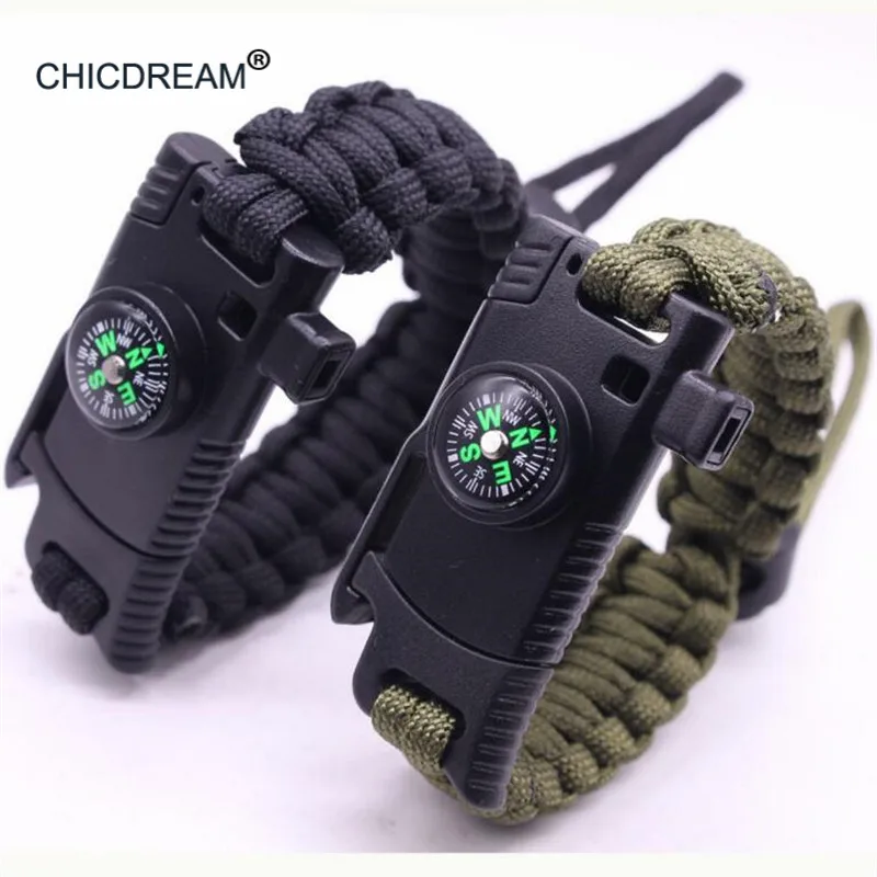 New Braided Outdoor Camouflage Men Bracelet Multi-function Compass Rescue Rope Paracord Survival Adjustable Chain Bracelets
New Braided Outdoor Camouflage Men Bracelet Multi-function Compass Rescue Rope Paracord Survival Adjustable Chain Bracelets