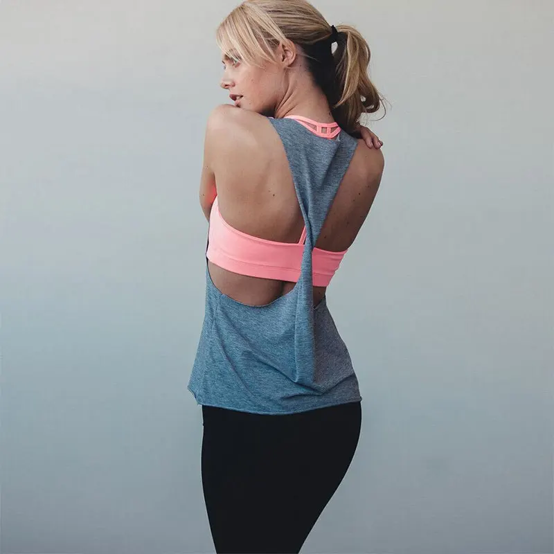 Fitness Women Workout Tank Tops Sports Wear Gym Tops Yoga Top Sleeveless Yoga Top Quick Dry Fitness Sports Running Tee
Fitness Women Workout Tank Tops Sports Wear Gym Tops Yoga Top Sleeveless Yoga Top Quick Dry Fitness Sports Running Tee