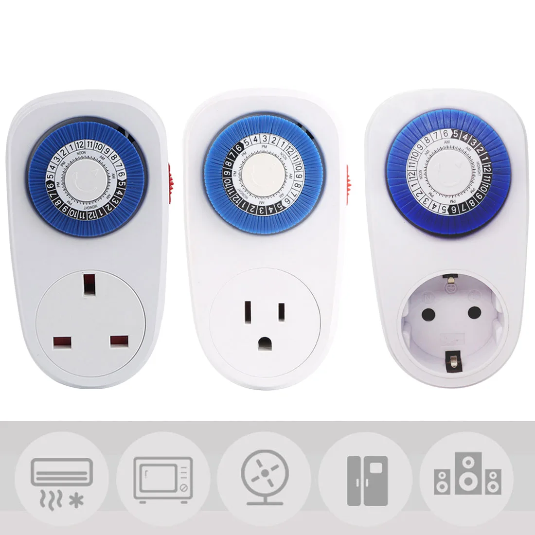 Blue Programmable Mechanical Mini Timer Switch Smart Countdown Switch Socket 24 Hours
Blue Programmable Mechanical Mini Timer Switch Smart Countdown Switch Socket 24 Hours