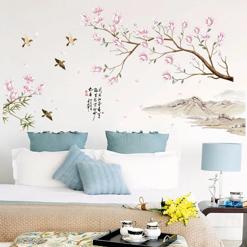 Chinese style Flowers Eco-friendly Vinyl Bedroom Living Room Removable Window Wall Stickers Decor Art Decals Mural Poster dc18
Chinese style Flowers Eco-friendly Vinyl Bedroom Living Room Removable Window Wall Stickers Decor Art Decals Mural Poster dc18