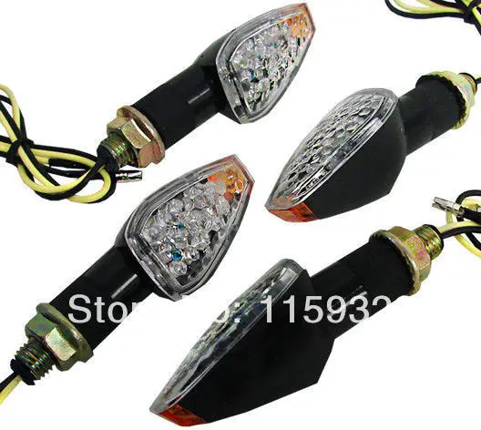 4pcs Motorcycle Turn signals Indicator led for Honda Yamaha Suzuki Kawasaki dual sport dirt bike
4pcs Motorcycle Turn signals Indicator led for Honda Yamaha Suzuki Kawasaki dual sport dirt bike
