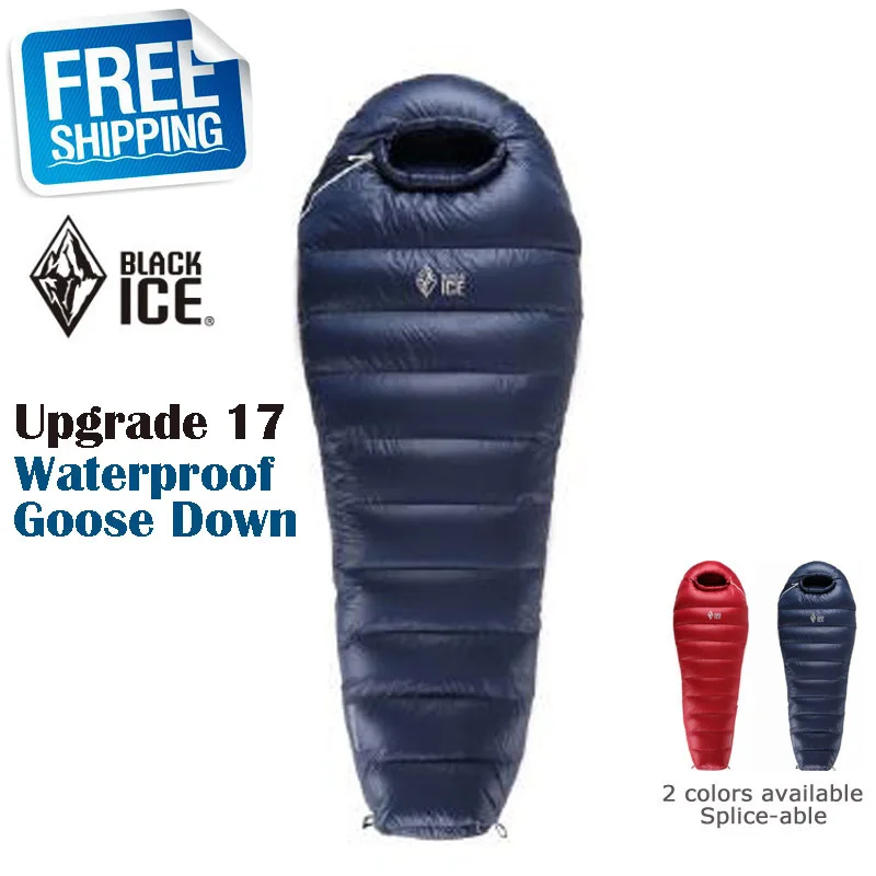 Black Ice Upgrade G700 Single Mommy Splicing Ultra-light Outdoor Adult Waterproof Goose Down Sleeping Bag with Carrying Bag
Black Ice Upgrade G700 Single Mommy Splicing Ultra-light Outdoor Adult Waterproof Goose Down Sleeping Bag with Carrying Bag