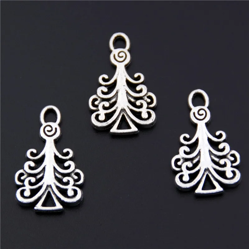 30pcs New Metal Silver Color Charms Christmas Tree Pendant DIY Jewelry Making Handmade Crafts A2465
30pcs New Metal Silver Color Charms Christmas Tree Pendant DIY Jewelry Making Handmade Crafts A2465