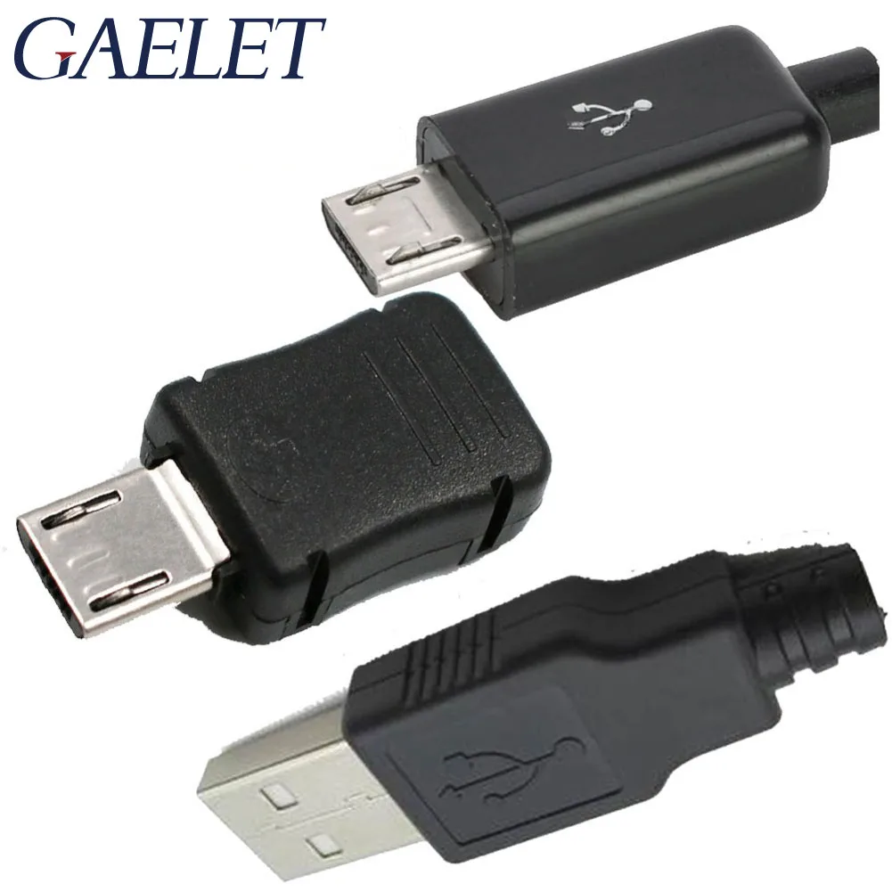 5 шт. IMC Горячее предложение Тип A входящий штекер USB 4 Pin разъем с черной Пластик