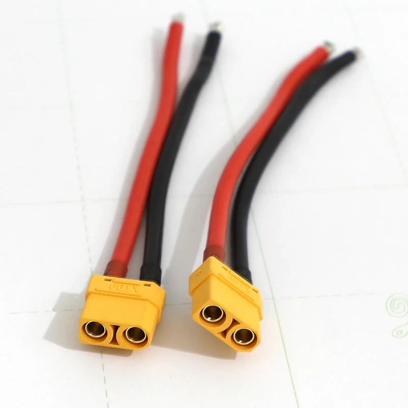 1 шт. штекер XT90 в стиле Deans папа силиконовый провод с 12 см 10awg|Детали и аксессуары| |