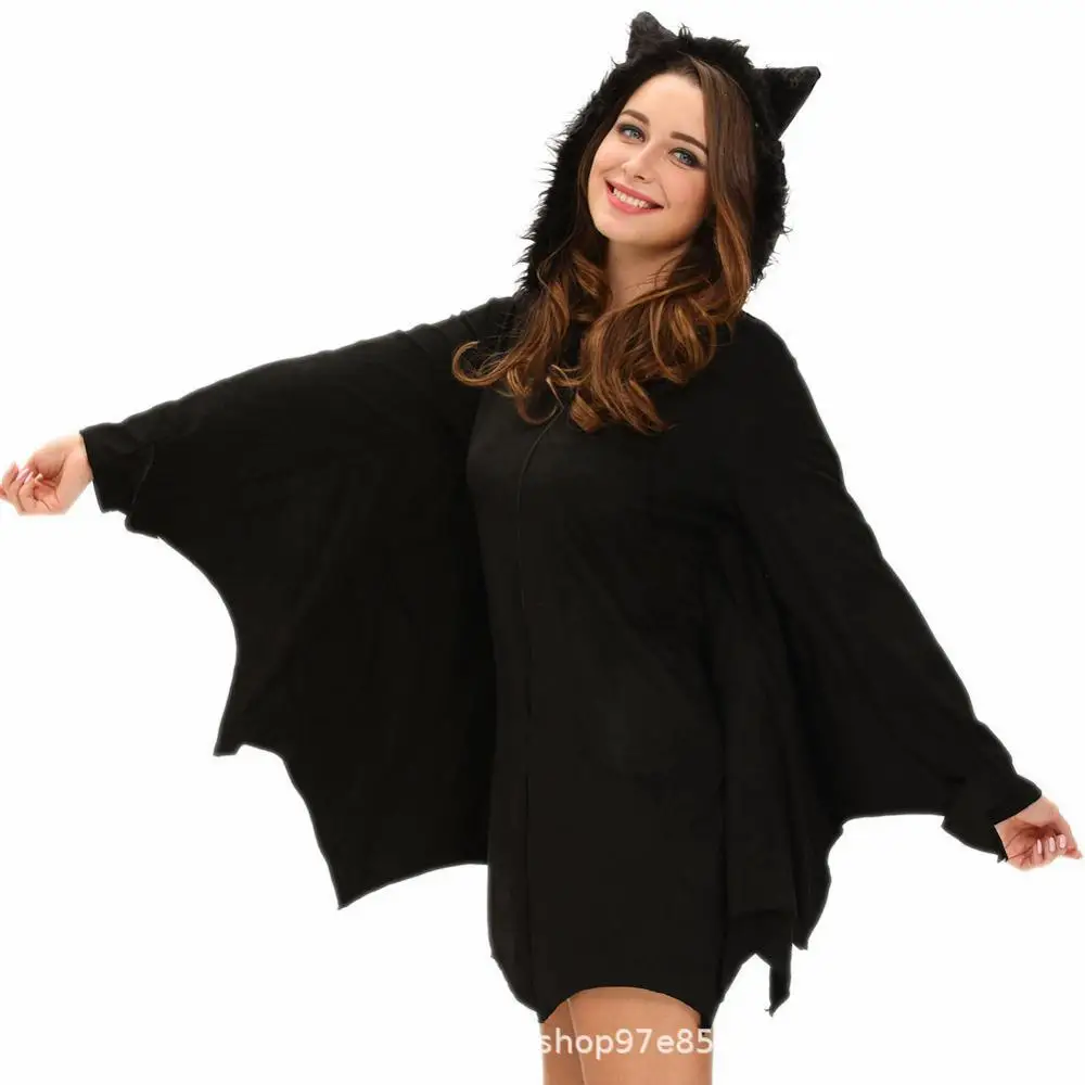 Women Girls Halloween Bat Costume Fluffy Animal Cosplay Anime Hoodie With Ears Wings Mother Daughter Vampire Costume Fancy Dress
Women Girls Halloween Bat Costume Fluffy Animal Cosplay Anime Hoodie With Ears Wings Mother Daughter Vampire Costume Fancy Dress