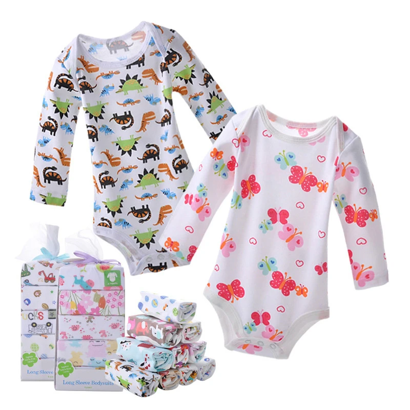 Baby Girl Bodysuits Kids Cartoon Cotton Print Long Sleeve Clothing Toddler Boys Clothes 5Pcs/lot
Baby Girl Bodysuits Kids Cartoon Cotton Print Long Sleeve Clothing Toddler Boys Clothes 5Pcs/lot