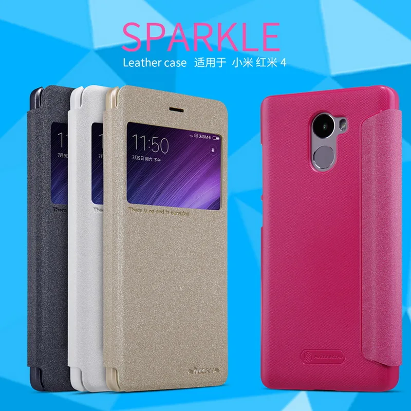 Кожаный чехол с откидной крышкой для Xiaomi Redmi 4 Pro Prime Redmi4 оригинальный Модный NILLKIN