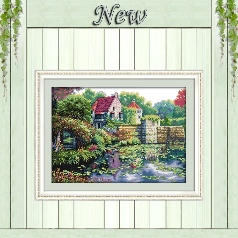 England castle pond scenery painting counted printed on canvas DMC 14CT 11CT chinese Cross Stitch Needlework Set Embroidery kits
England castle pond scenery painting counted printed on canvas DMC 14CT 11CT chinese Cross Stitch Needlework Set Embroidery kits