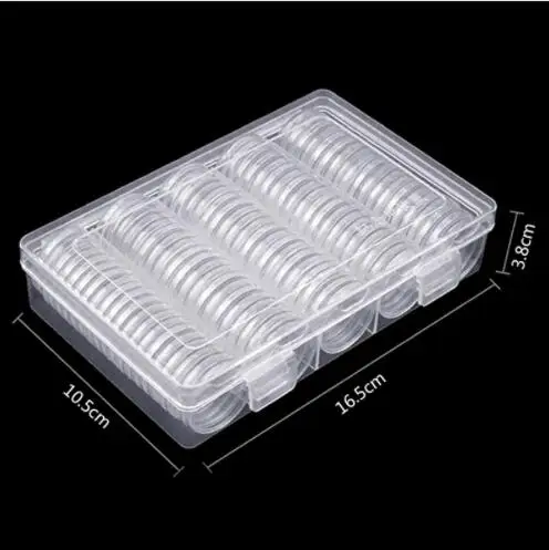 100Pcs/Box Coin Box Clear 30mm Round Boxed Holder Plastic Storage Capsules Display Cases Organizer Collectibles Gifts
100Pcs/Box Coin Box Clear 30mm Round Boxed Holder Plastic Storage Capsules Display Cases Organizer Collectibles Gifts
