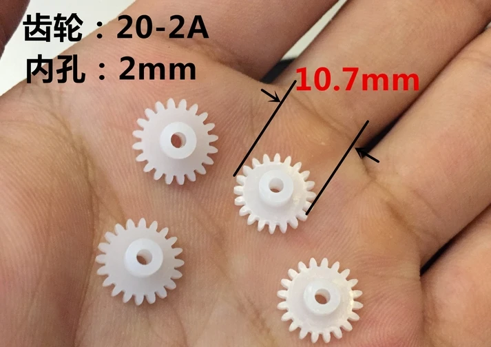 Mini Plastic 202A Motor Shaft Gear Sets 20 Tooth 2mm Hole Diameter DIY Helicopter Robot Toys
Mini Plastic 202A Motor Shaft Gear Sets 20 Tooth 2mm Hole Diameter DIY Helicopter Robot Toys