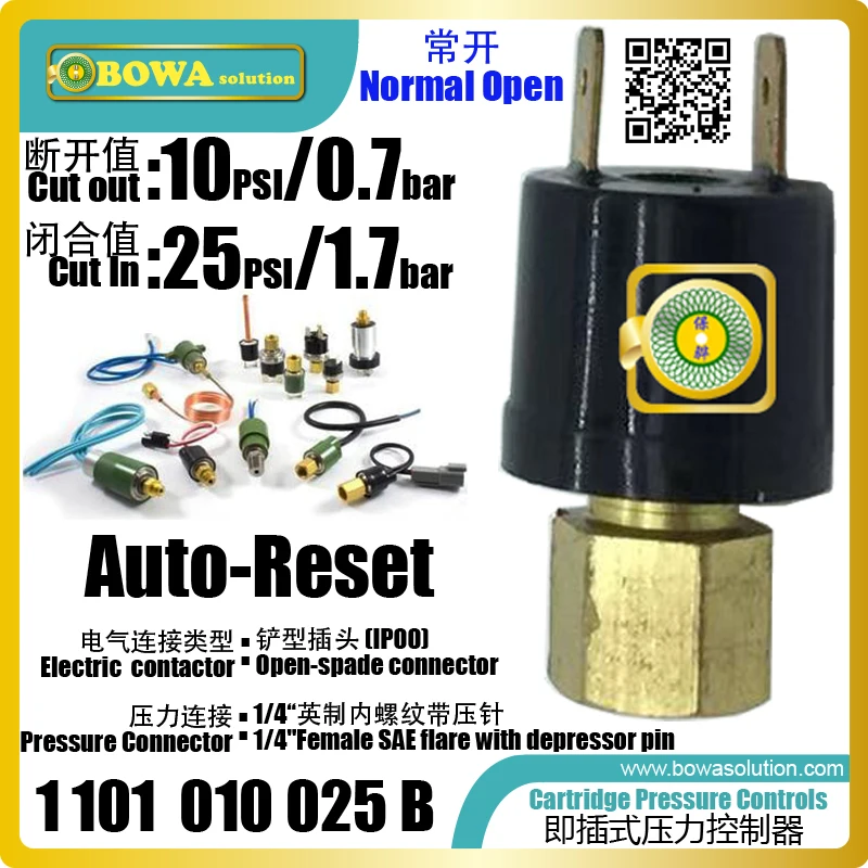 Auto-reset cartridge pressure controls is great choice for blaster freezer to avoid overload, replace ACB cartridge switches
Auto-reset cartridge pressure controls is great choice for blaster freezer to avoid overload, replace ACB cartridge switches