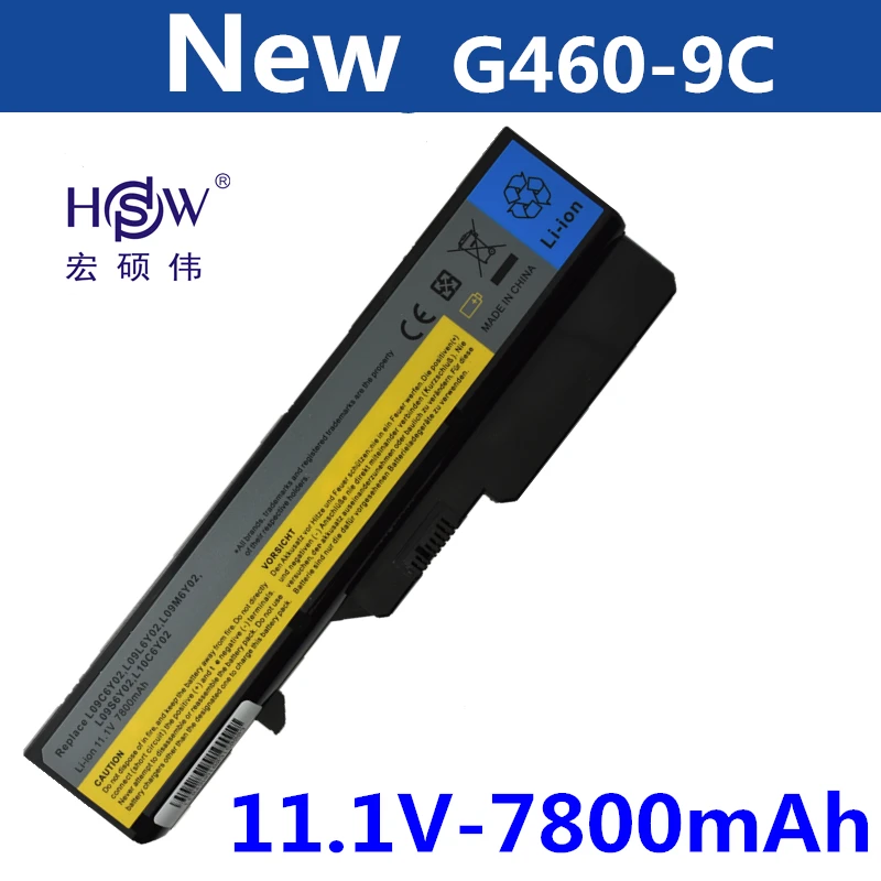 HSW 9CELL 7800MAH батареи для ноутбука lenovo G460 G470 Z460 Z470 G560 V360 Z560 V560 E47 Z370 Z465 B570 B575 V470 bateria akku |