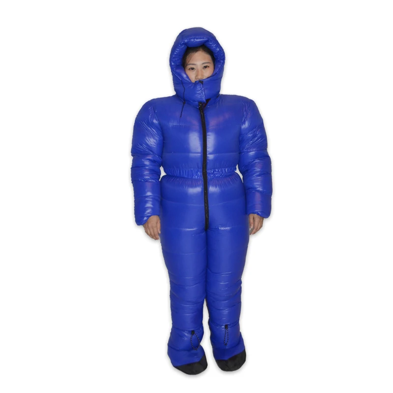 

New Arrival Arctic Environment 2000G White Goose Down Filling Suit Warm Clothing Conjoined Jacket Daunen Decke Camping