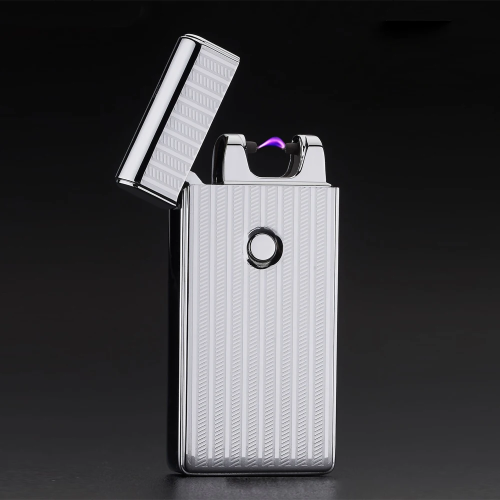 USB зарядка ветрозащитная металлическая зажигалка для сигарет электрическая
