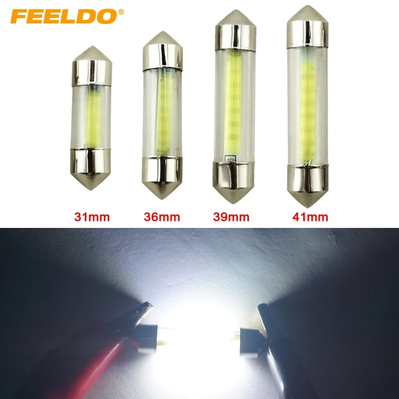 FEELDO 200Pcs White Car Interior Glass Lens Case C5W Festoon Dome COB 12 Chips LED Light 31/36/39/41mm Reading Light DC12V #2720
FEELDO 200Pcs White Car Interior Glass Lens Case C5W Festoon Dome COB 12 Chips LED Light 31/36/39/41mm Reading Light DC12V #2720