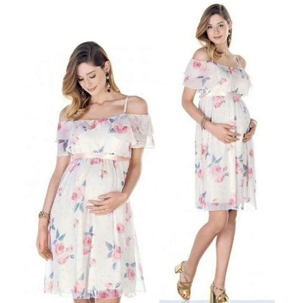 Pregnant Dress Ruffle Off Shoulder Floral Maternity Dresses For Photo Shoot Chiffon Maternity Dress Party Clothes
Pregnant Dress Ruffle Off Shoulder Floral Maternity Dresses For Photo Shoot Chiffon Maternity Dress Party Clothes