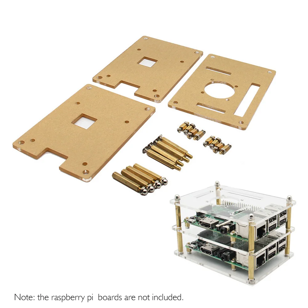 Double Layer Acrylic Case + Cooling Fan Kit for Raspberry Pi 3 Model B+ Plus/3B /2B / B+ / Raspberry Pi 4
Double Layer Acrylic Case + Cooling Fan Kit for Raspberry Pi 3 Model B+ Plus/3B /2B / B+ / Raspberry Pi 4