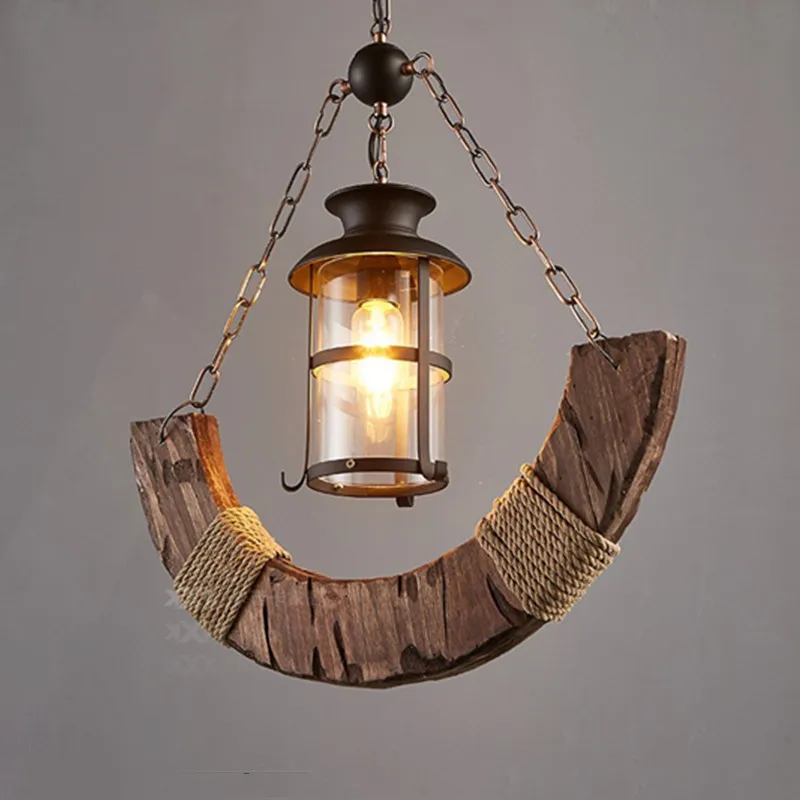 Countryside Style Solid Wood Old Boat Loft LED Pendant Light Vintage Industrial Iron Hanging Lamp Lights for Restaurant Bar
Countryside Style Solid Wood Old Boat Loft LED Pendant Light Vintage Industrial Iron Hanging Lamp Lights for Restaurant Bar