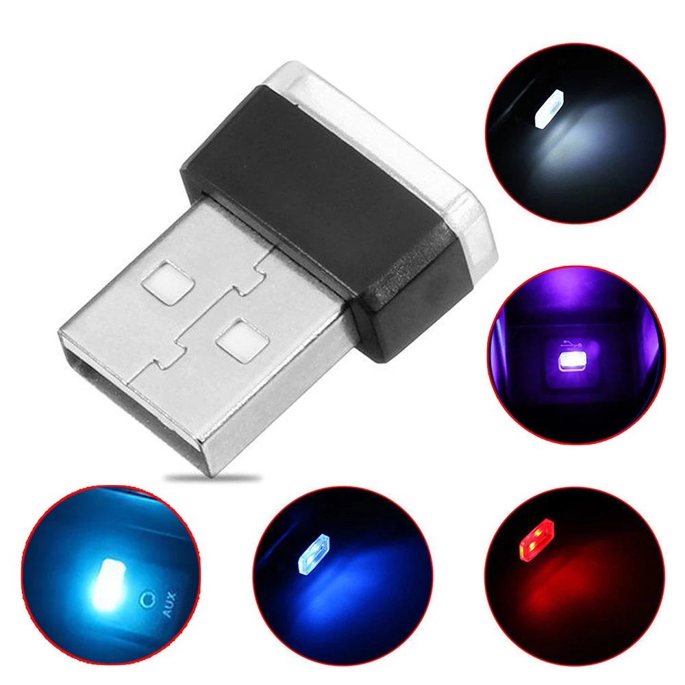Миниатюрный беспроводной светодиодный интерьер автомобиля с USB декоративное