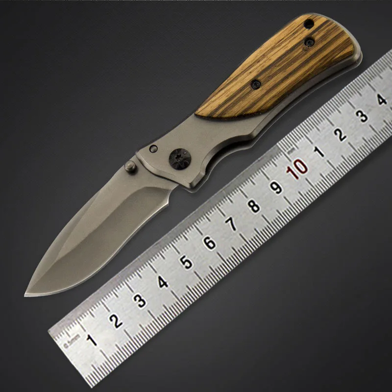 Hot Sale Pocket Knife Tactical Folding Blade Knife 3Cr13Mov Blade Wood Handle Outdoor Survival Camping Knives Mini Pocket Knife
Hot Sale Pocket Knife Tactical Folding Blade Knife 3Cr13Mov Blade Wood Handle Outdoor Survival Camping Knives Mini Pocket Knife