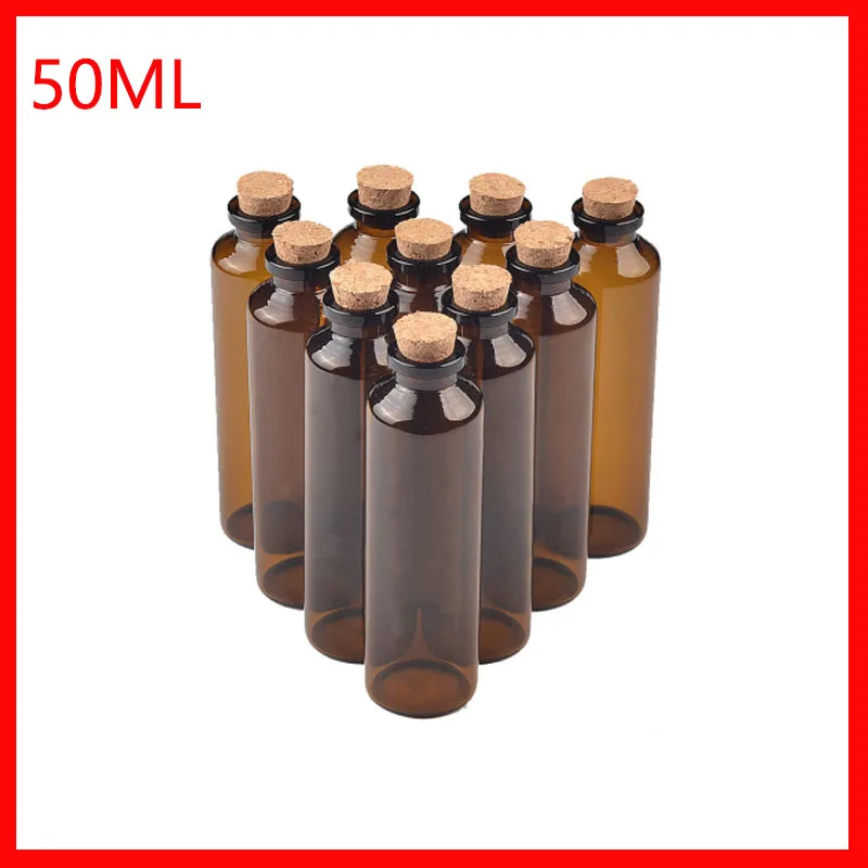 30*100*12.5mm 50ml Amber Glass Bottles with Cork Empty Tiny Jars Glass Corks Liquid Medicine Bottles Vials 100pcs
30*100*12.5mm 50ml Amber Glass Bottles with Cork Empty Tiny Jars Glass Corks Liquid Medicine Bottles Vials 100pcs