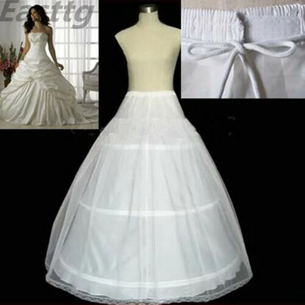 Plus Size In Stock High Quality 3-HOOP Bridal Petticoats White Wedding Gown Petticoat Slip Underskirt Wedding Accessories
Plus Size In Stock High Quality 3-HOOP Bridal Petticoats White Wedding Gown Petticoat Slip Underskirt Wedding Accessories